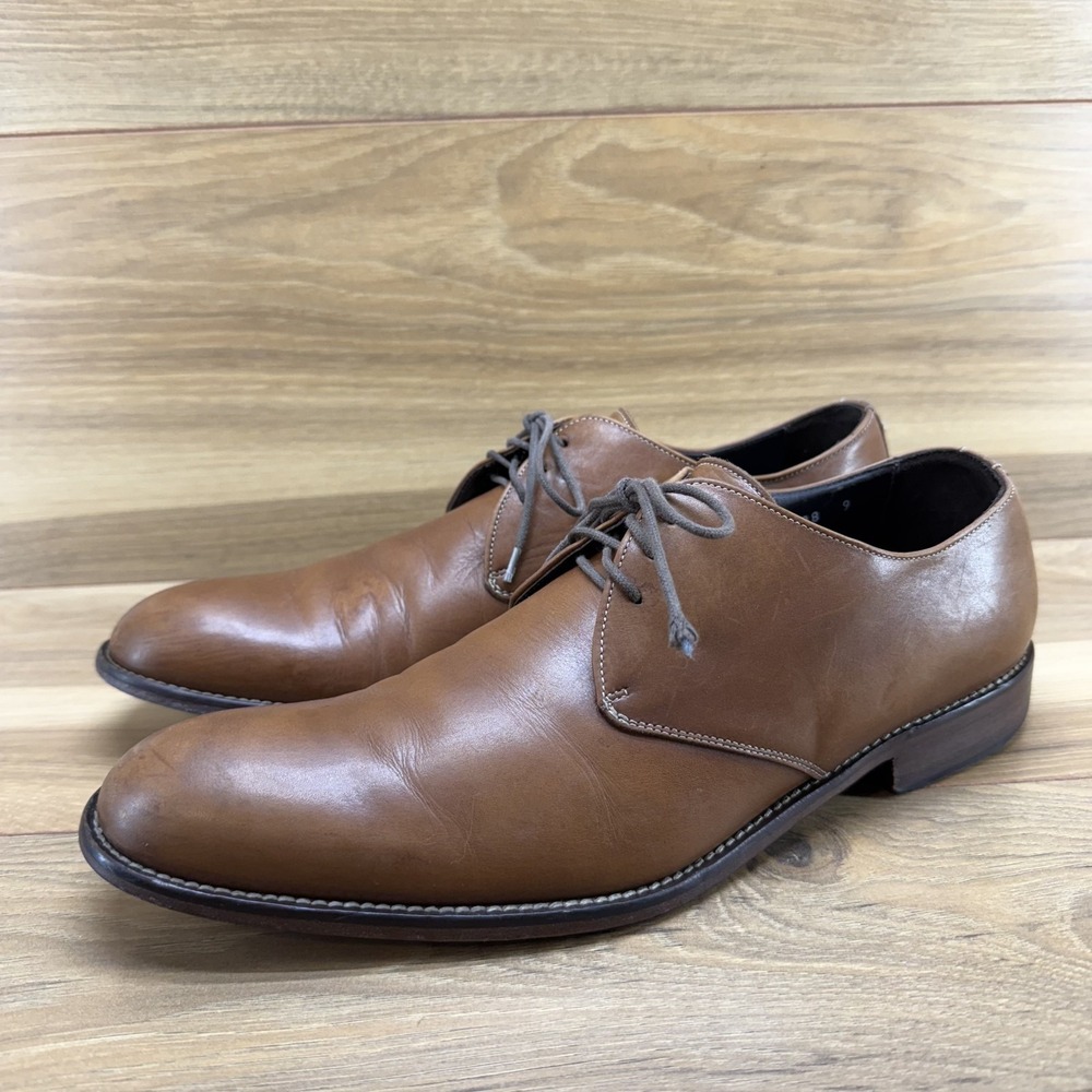 Too Boot New York 9 Adam Derrick Walnut Leather Dress Oxfords - Picture 1 of 12